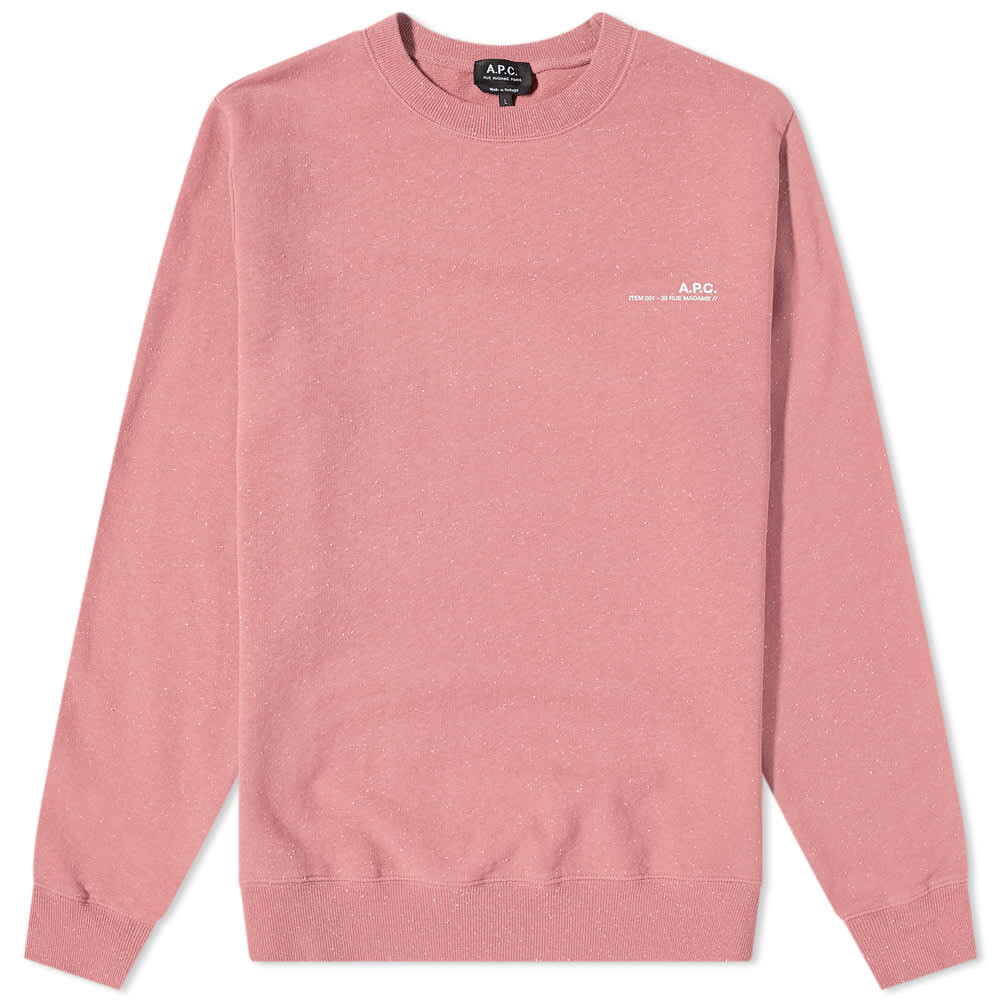 

Толстовка A.P.C. Item Logo Crew Sweat, Красный