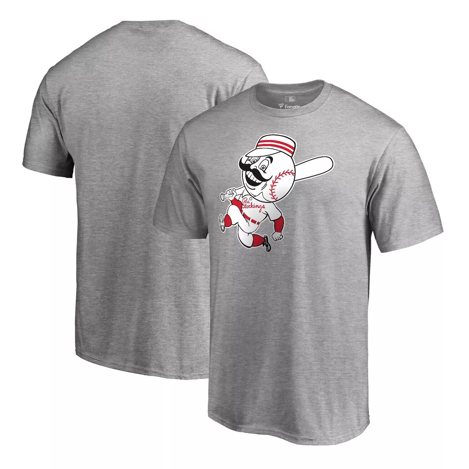 

Мужская серая футболка с логотипом Fanatics Cincinnati Reds Huntington, Серый