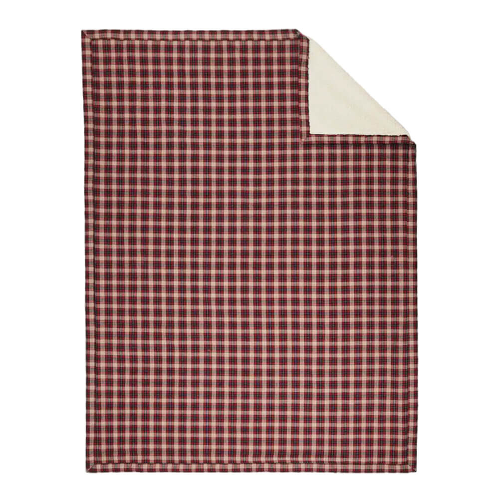 

Одеяло Zara Home Christmas Reversible Tartan, красный