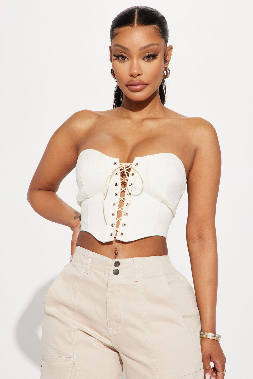

Топ Fashion Nova IK8237T, белый