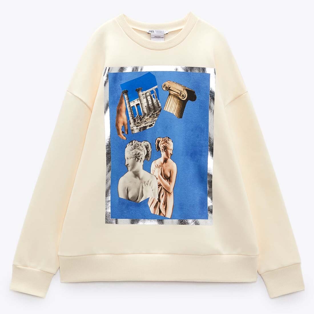 

Свитшот Zara Venus Italica, экрю