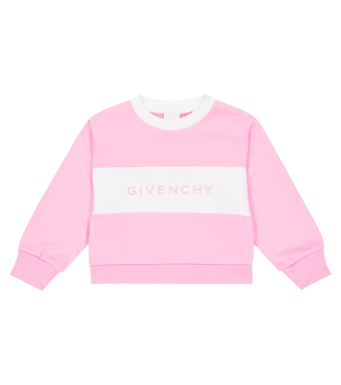 

Толстовка из смесового хлопка с логотипом Givenchy Kids, розовый