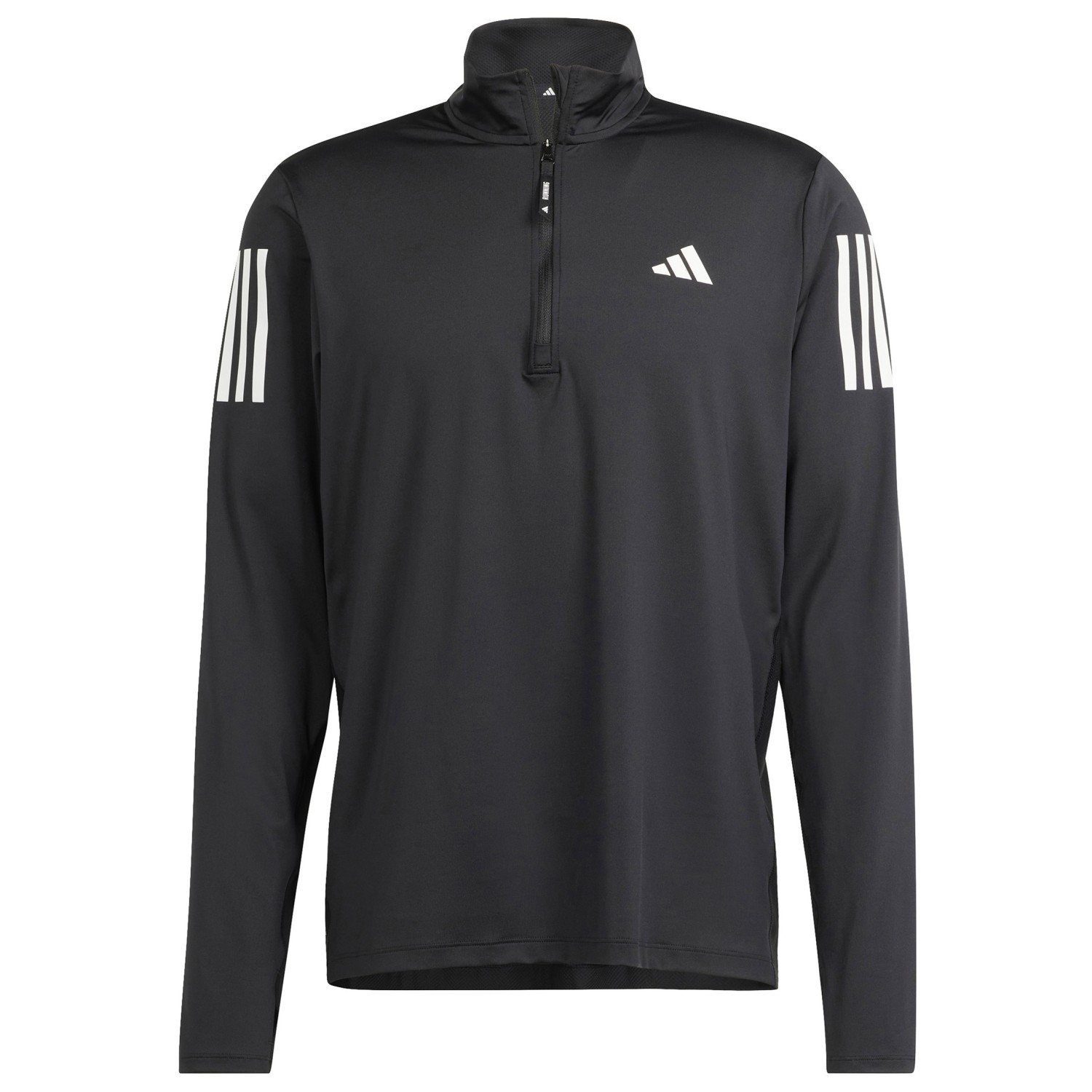 Беговая рубашка Adidas Own The Run Half Zip, черный