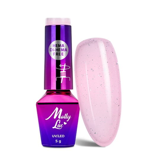 

Гибридный лак для ногтей, Sparkling French Glowing Empire без гемы/ди-гемы 5г № 703 MollyLac