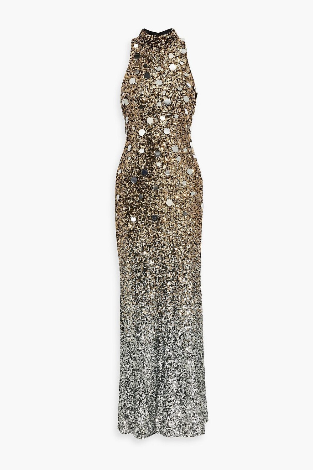 

Платье из тюля Dégradé с пайетками BADGLEY MISCHKA, золотой