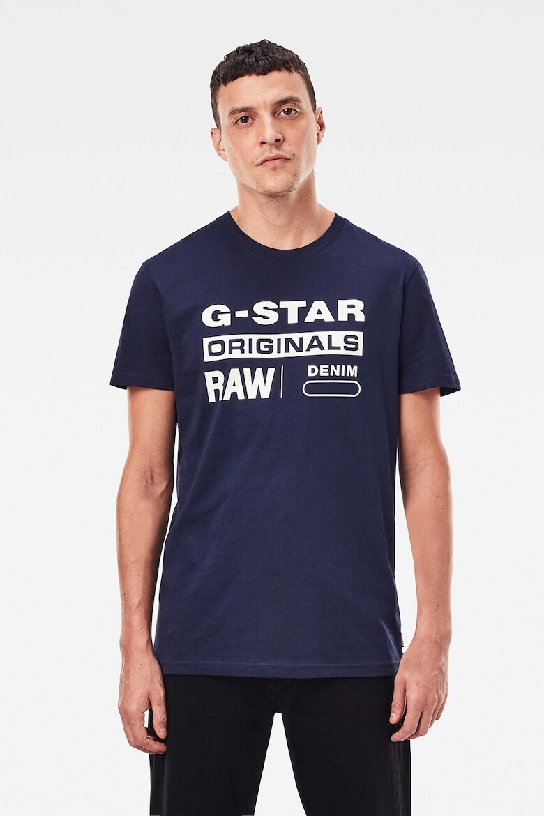 

Футболка из органического хлопка с принтом G-Star Raw, синий