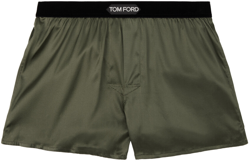 

Зеленые боксеры с нашивками TOM FORD