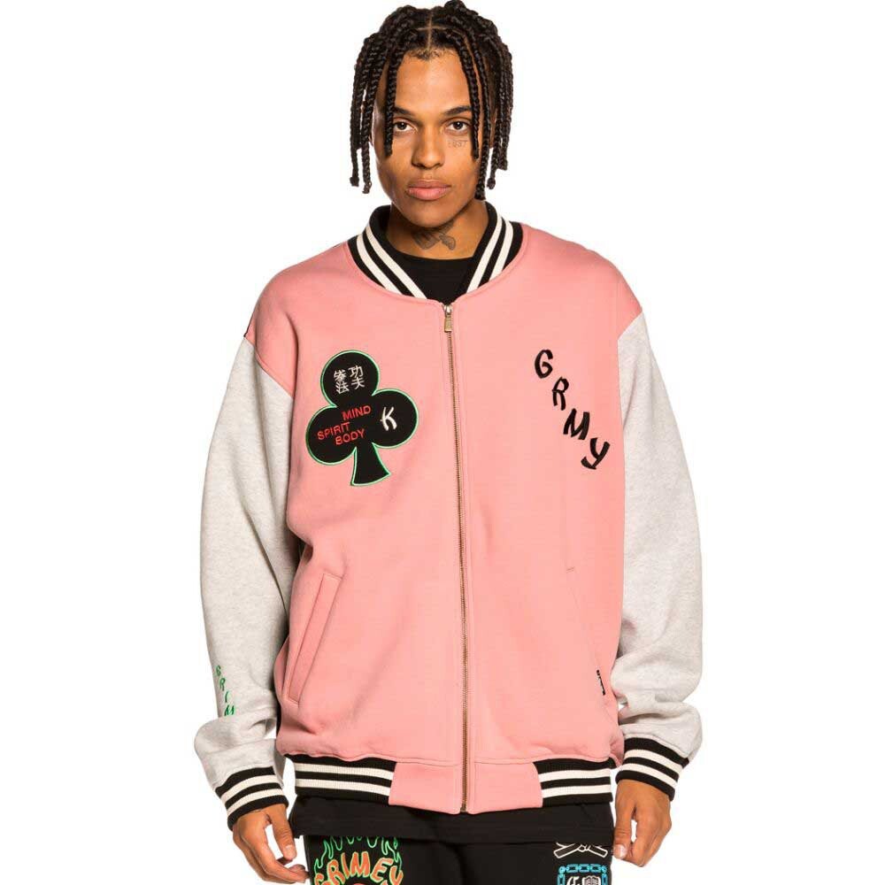 

Толстовка Grimey Destroy All Fear Full Zip, розовый