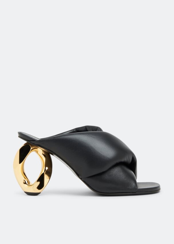 

Мюли Jw Anderson Chain Heel, черный