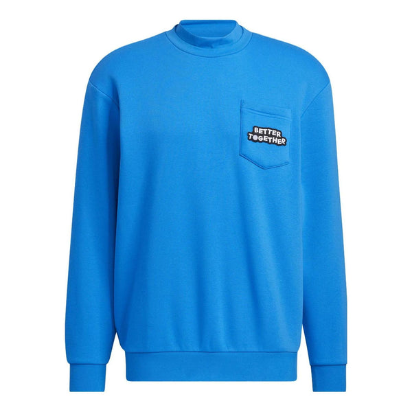 Рубашка adidas originals x Sesame Street Sweatshirt 'Blue', синий