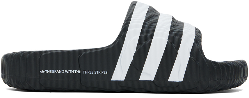 

Черно-белые шлепанцы Adilette 22 Adidas Originals