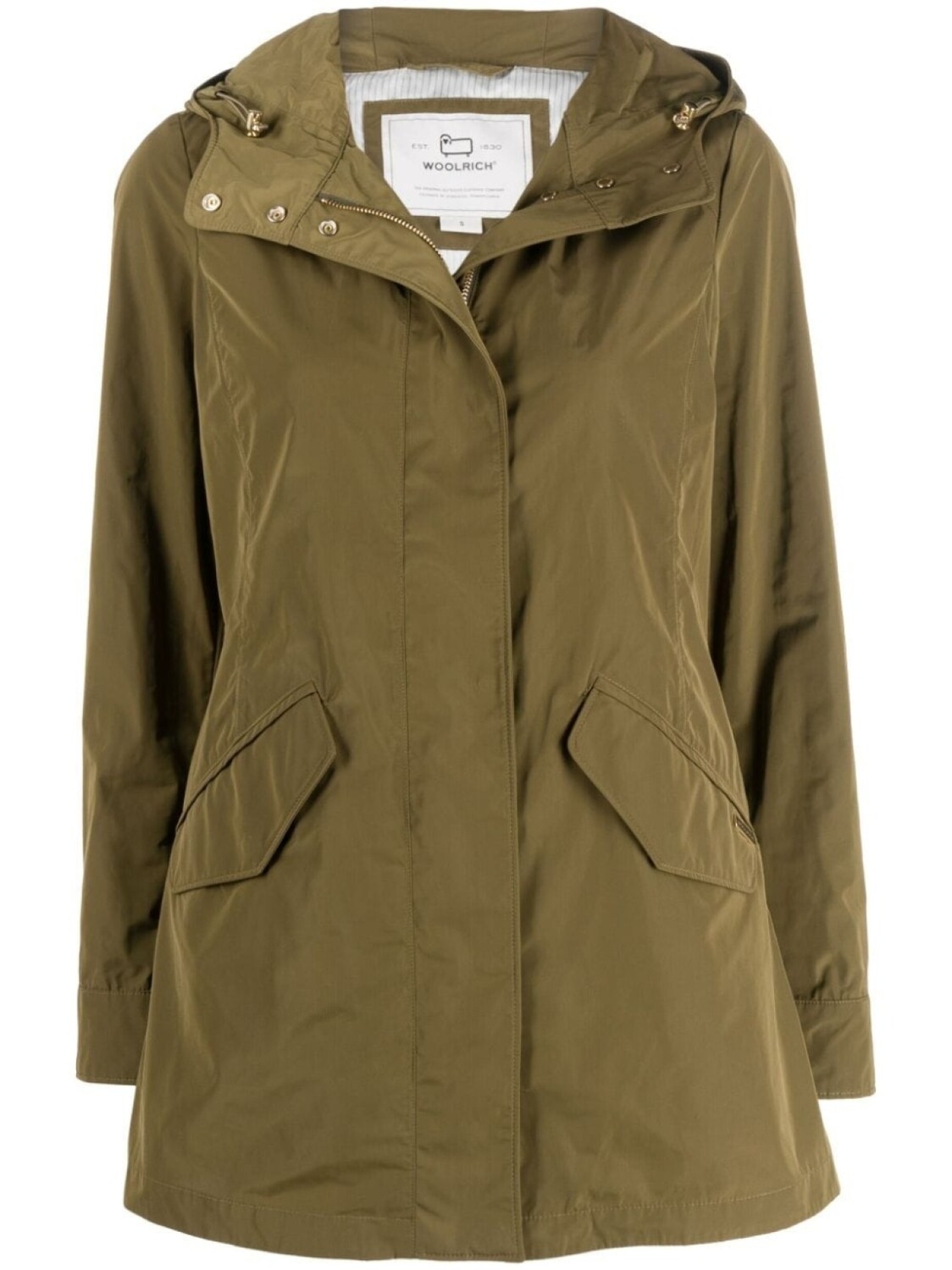 

Woolrich куртка в стиле милитари с капюшоном, зеленый