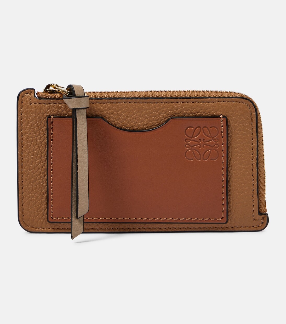 

Кожаный визитница Loewe, бежевый