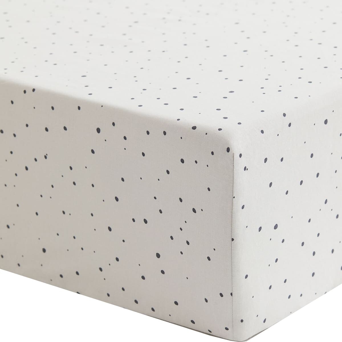 

Простыня на резинке H&M Home Dotted Crib 90х200, светло-серый