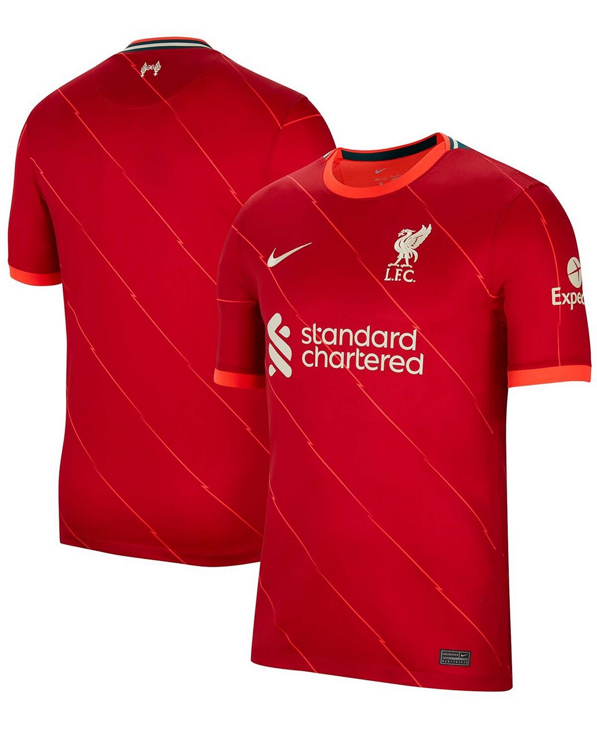 

Мужская красная футболка «ливерпуль» 2021/22 home breathe stadium, копия Nike, красный