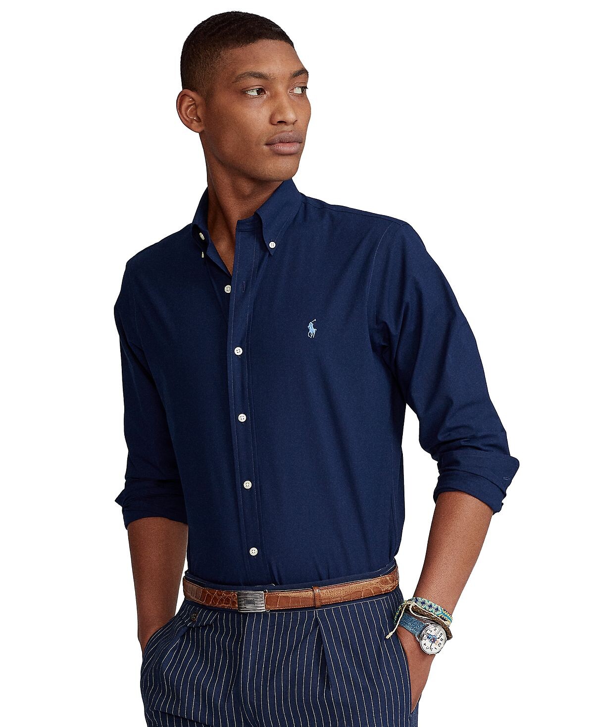 

Рубашка из поплина классического кроя в клетку Polo Ralph Lauren, мульти