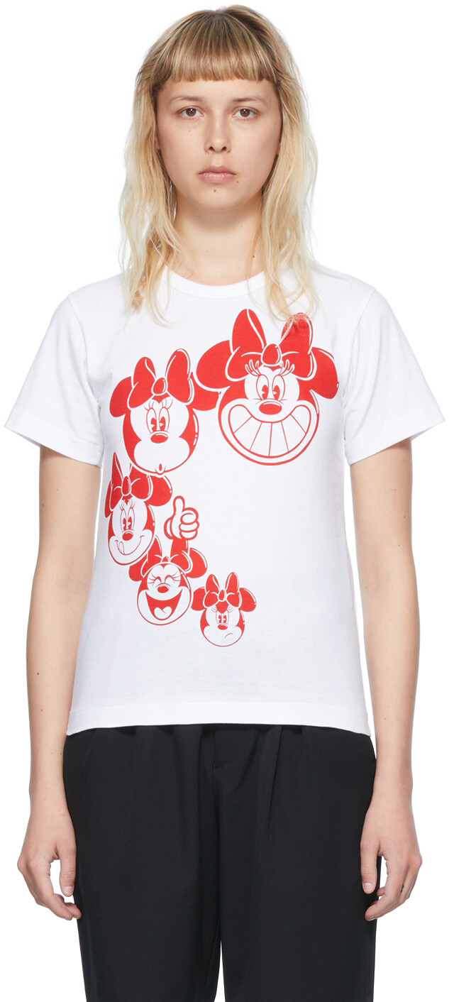 

Белая футболка Disney Edition с Минни Маус Comme des Garçons Girl