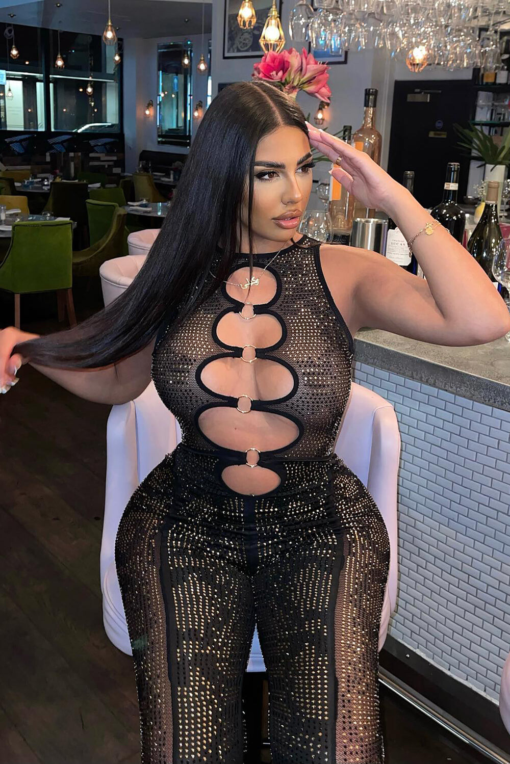 

Комбинезон Fashion Nova 8J11784, черный