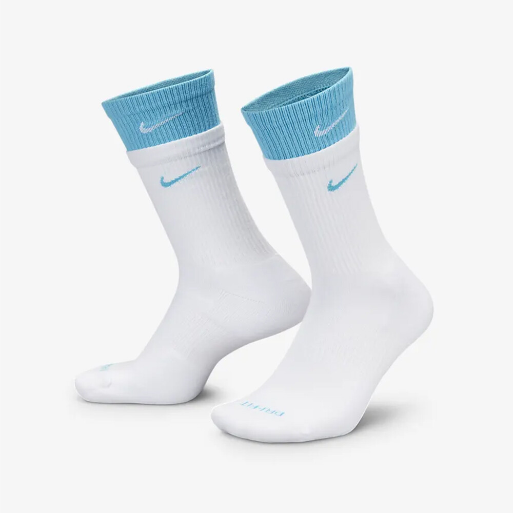 

Носки Nike Everyday Plus Cushioned Training, белый/голубой