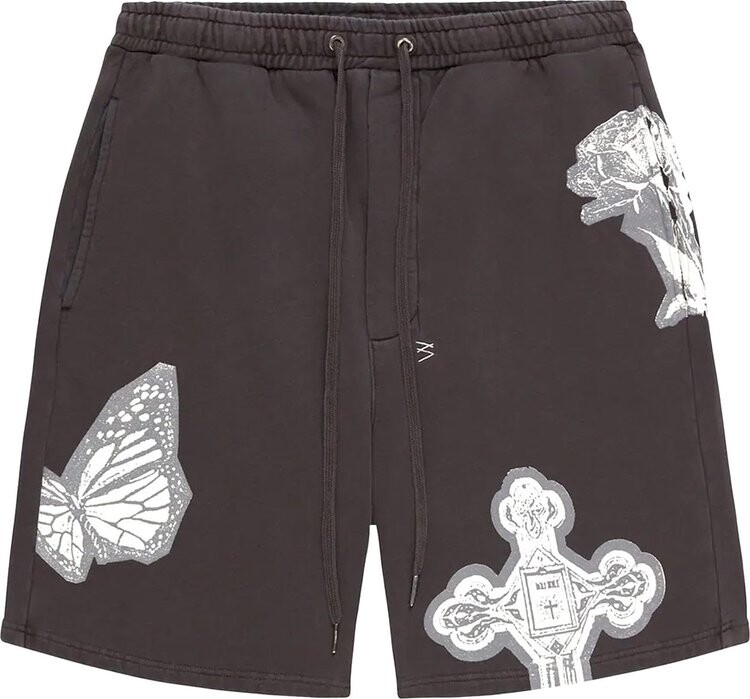 

Шорты Ksubi Kut Out Trak Short 'Faded Black', черный