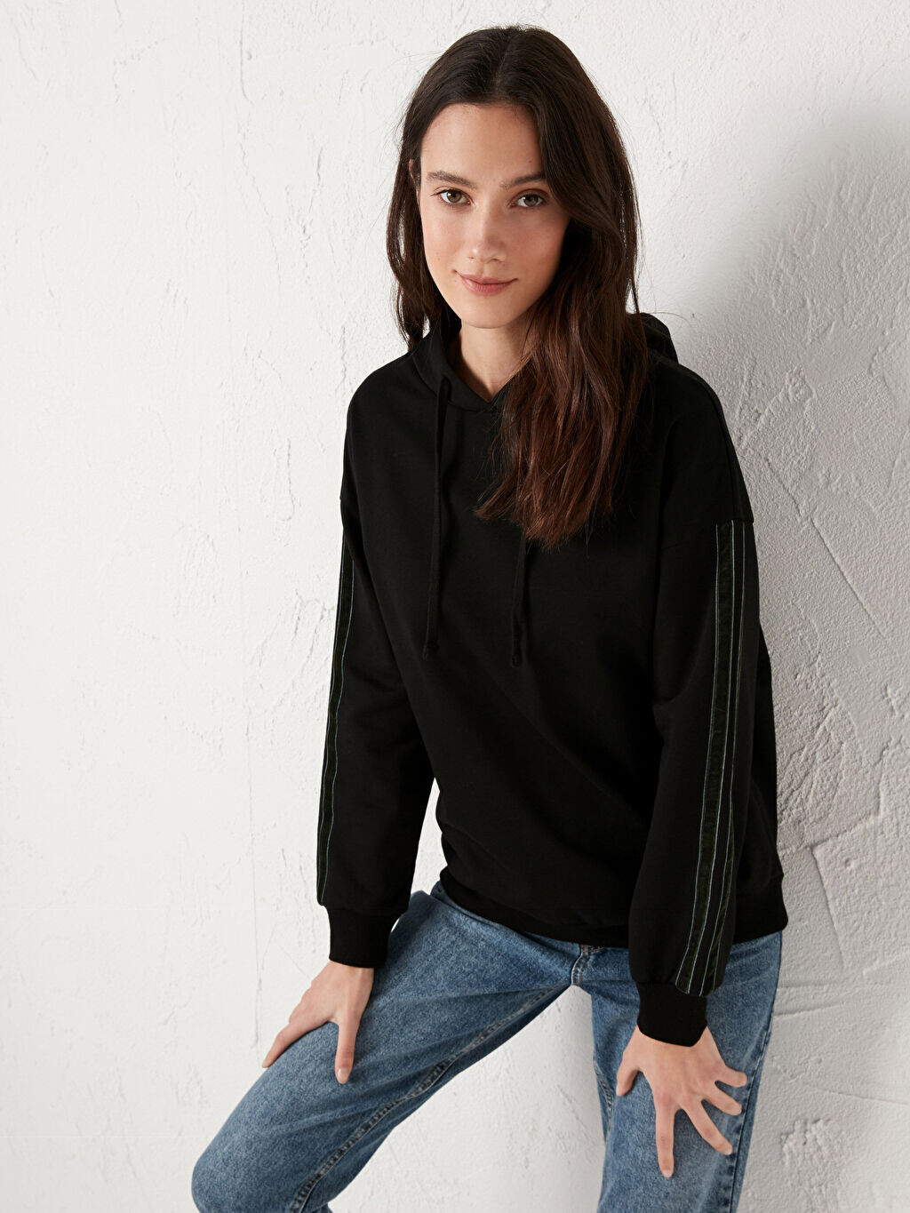 

Хлопковая толстовка с капюшоном LCW Casual