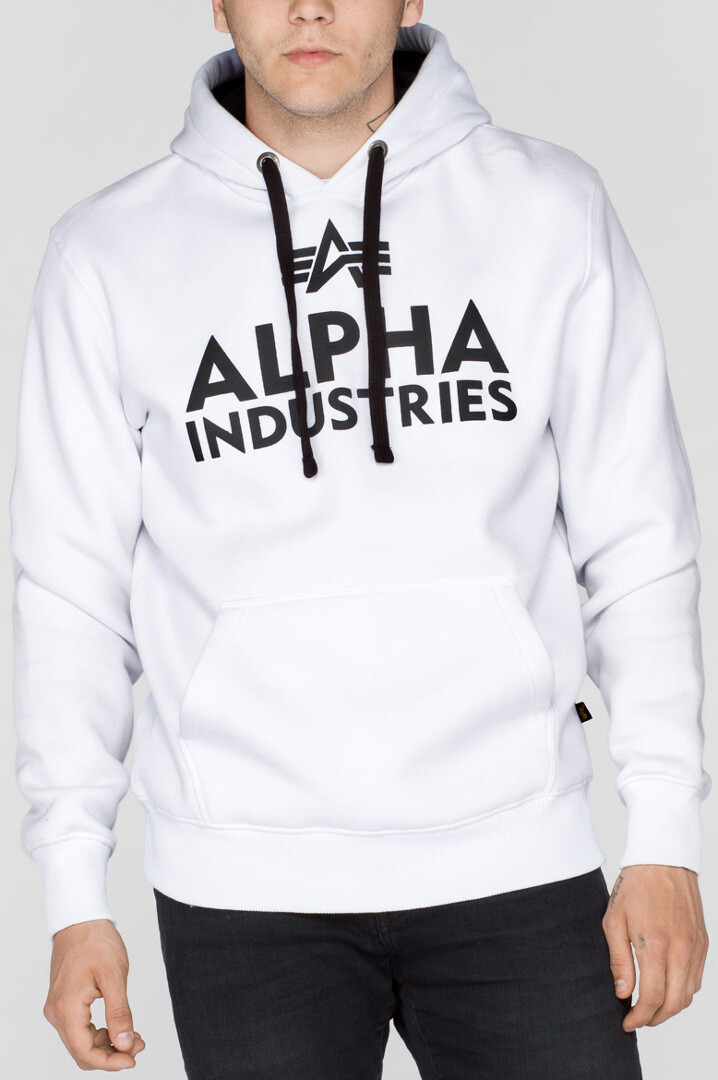 

Толстовка Alpha Industries Foam Print мужская, бело-черная