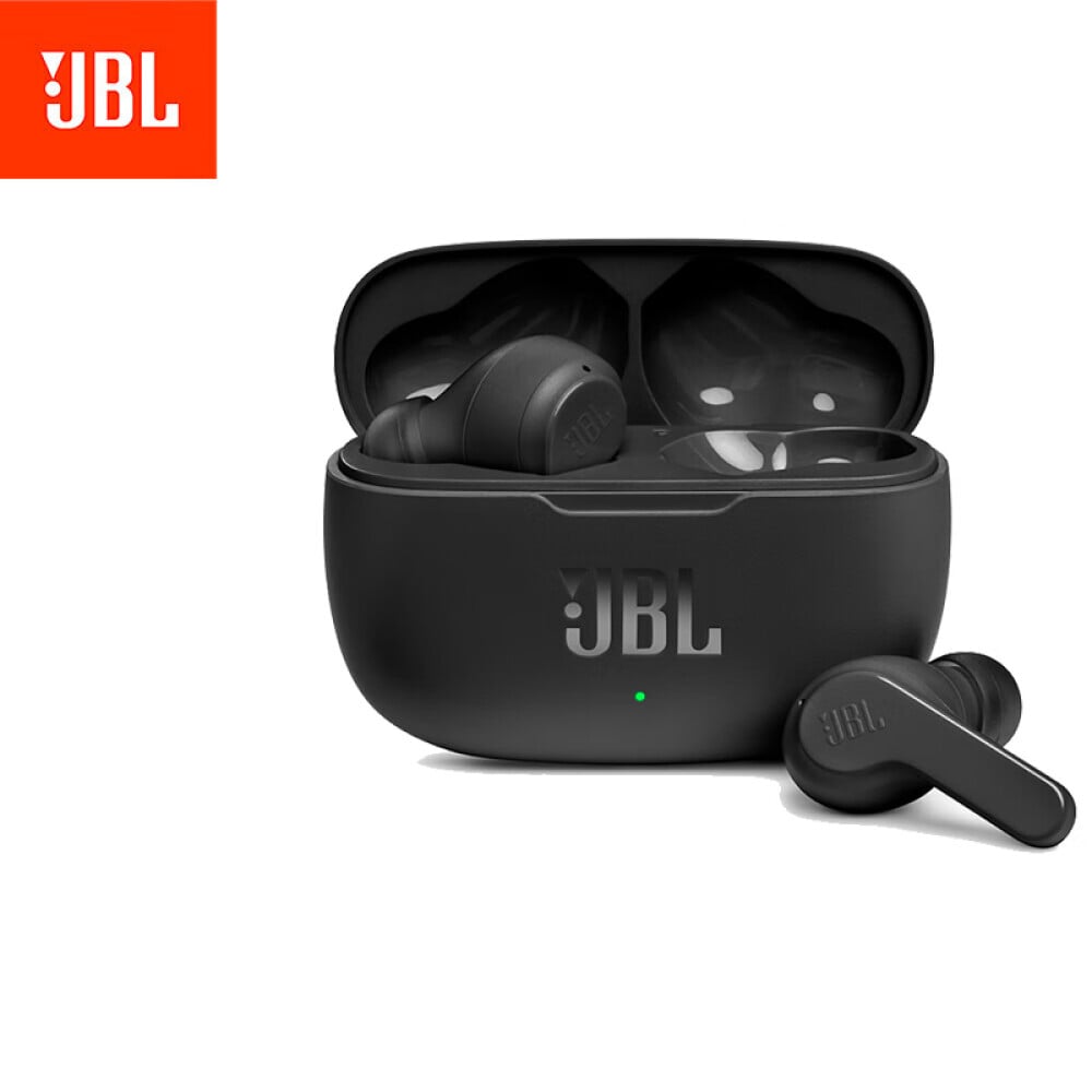 

Bluetooth-гарнитура JBL Wave 200TWS беспроводная с шумоподавлением, черного цвета