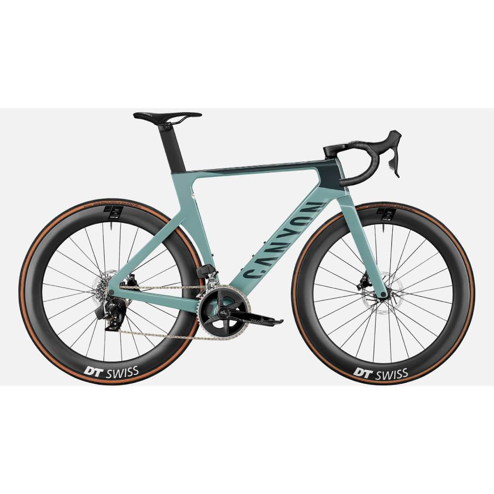 Шоссейный велосипед Canyon Aeroad CF SLX 7 eTap, светло-зеленый – купить  из-за границы через сервис «CDEK.Shopping»