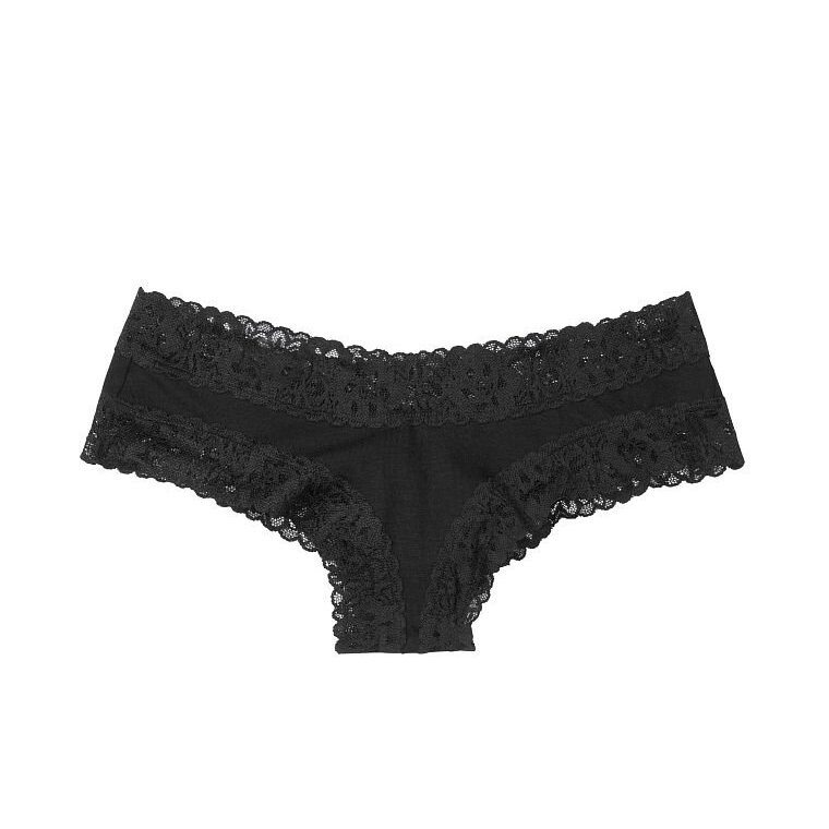 

Кружевные трусики Victoria's Secret Waist Cotton, черный