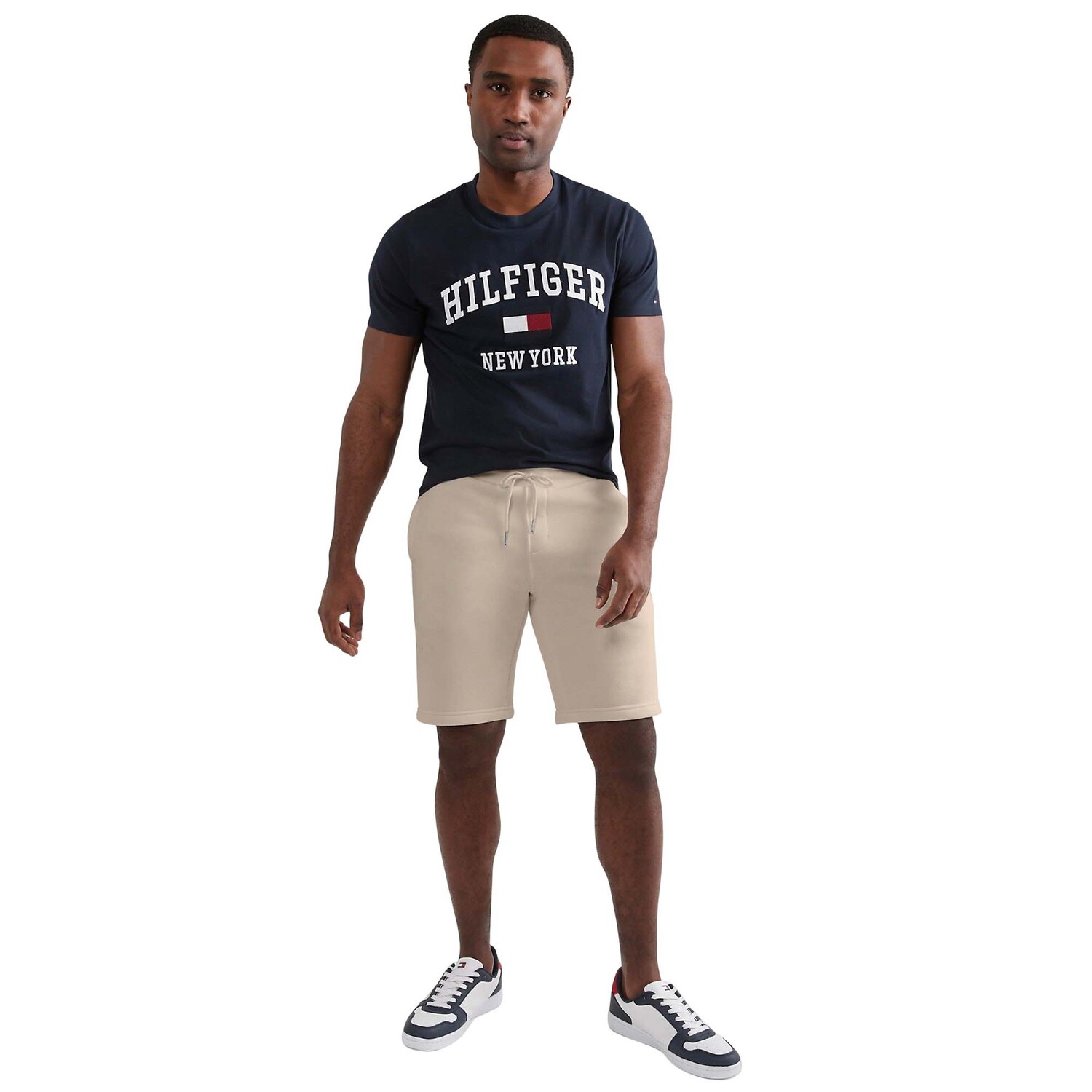 

Спортивные шорты Tommy Hilfiger Flag Logo, бежевый