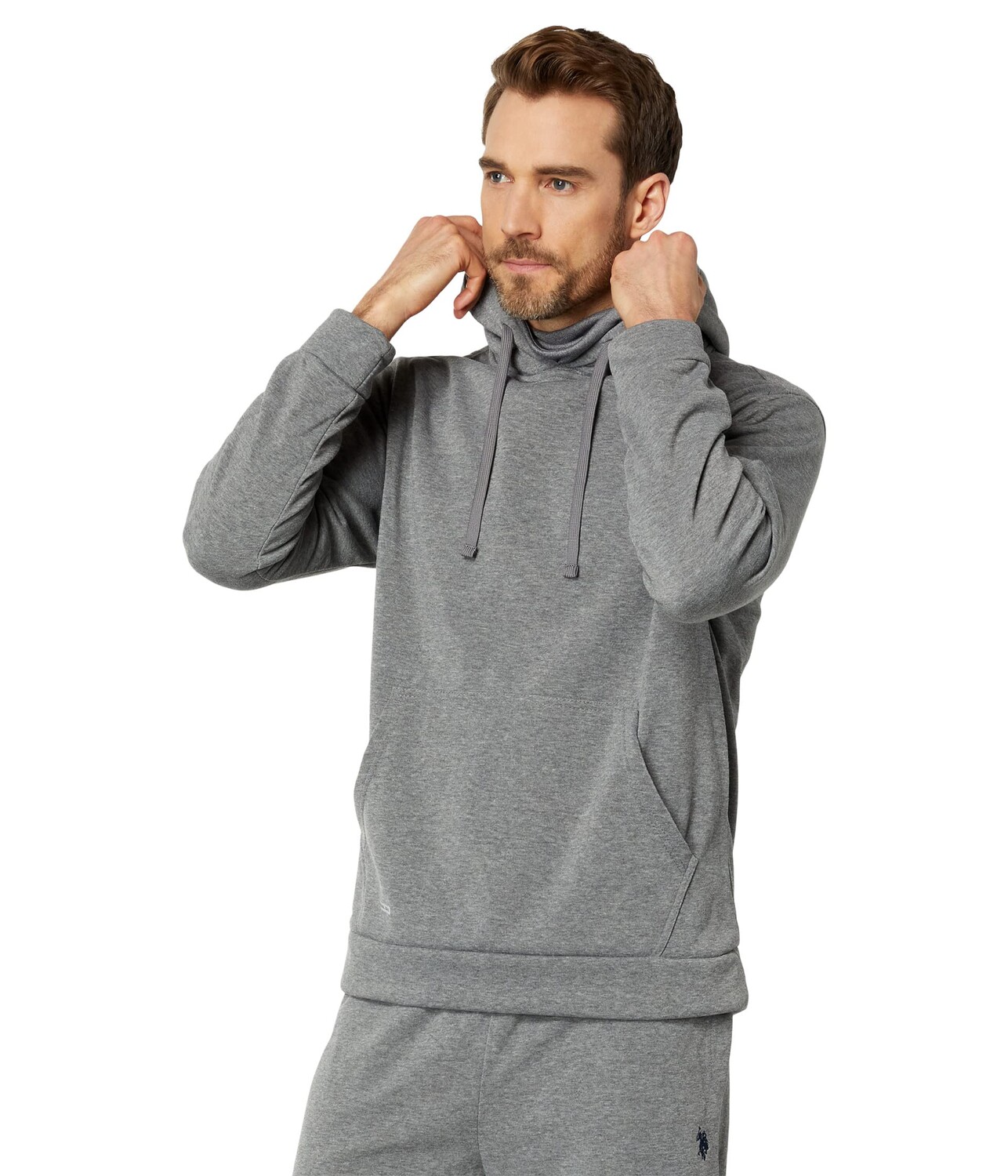 

Худи U.S. POLO ASSN., Popover Mask Hoodie, Серый