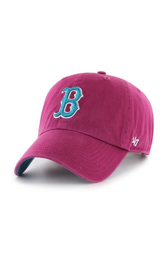 Хлопковая бейсболка MLB Boston Red Sox 47brand, бордовый