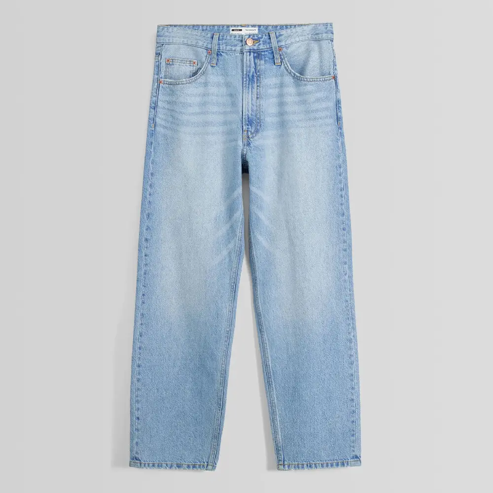 

Джинсы Bershka Straight Fit ’90s, голубой