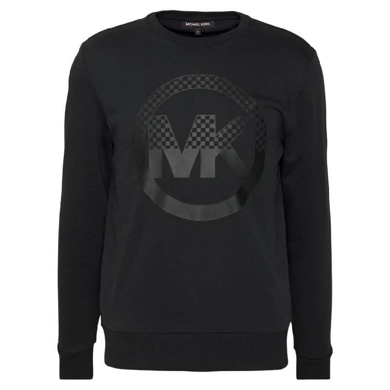 

Свитшот Michael Kors Checker Charm Crew, черный