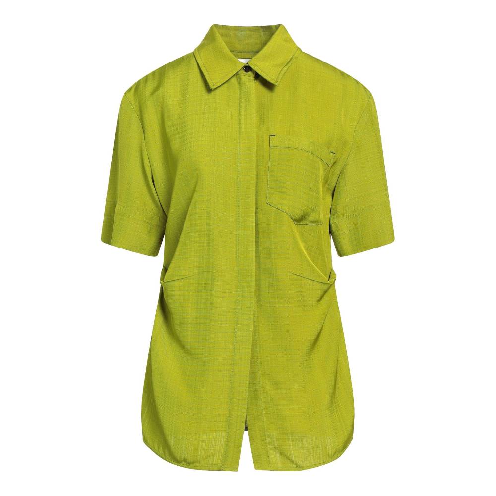 Блузка Victoria Beckham, ярко-зеленый блузка la redoute с закругленным отложным воротником и короткими рукавами 46 fr 52 rus белый