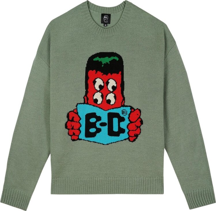 

Свитер Brain Dead Readers Sweater 'Mallard', зеленый