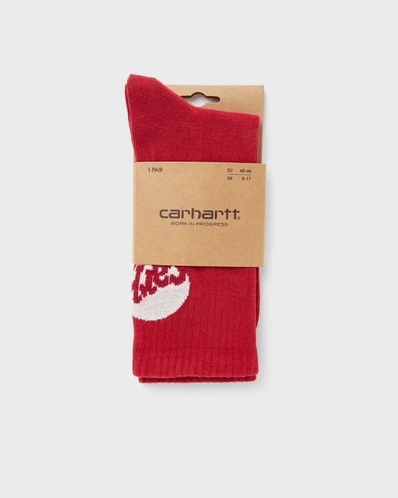 

Носки Carhartt Wip Amour Socks, цвет tuscany / white