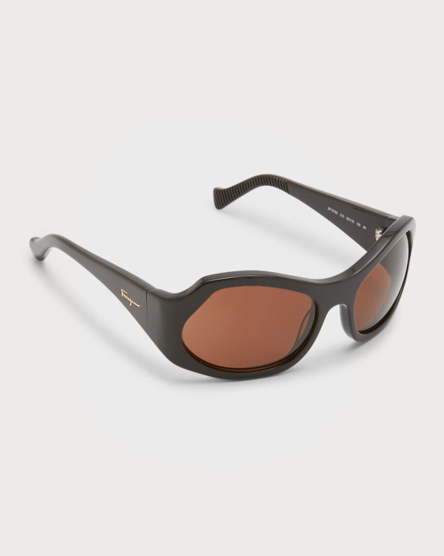 

Мужские солнцезащитные очки SF1078S с запахом для подиума Ferragamo