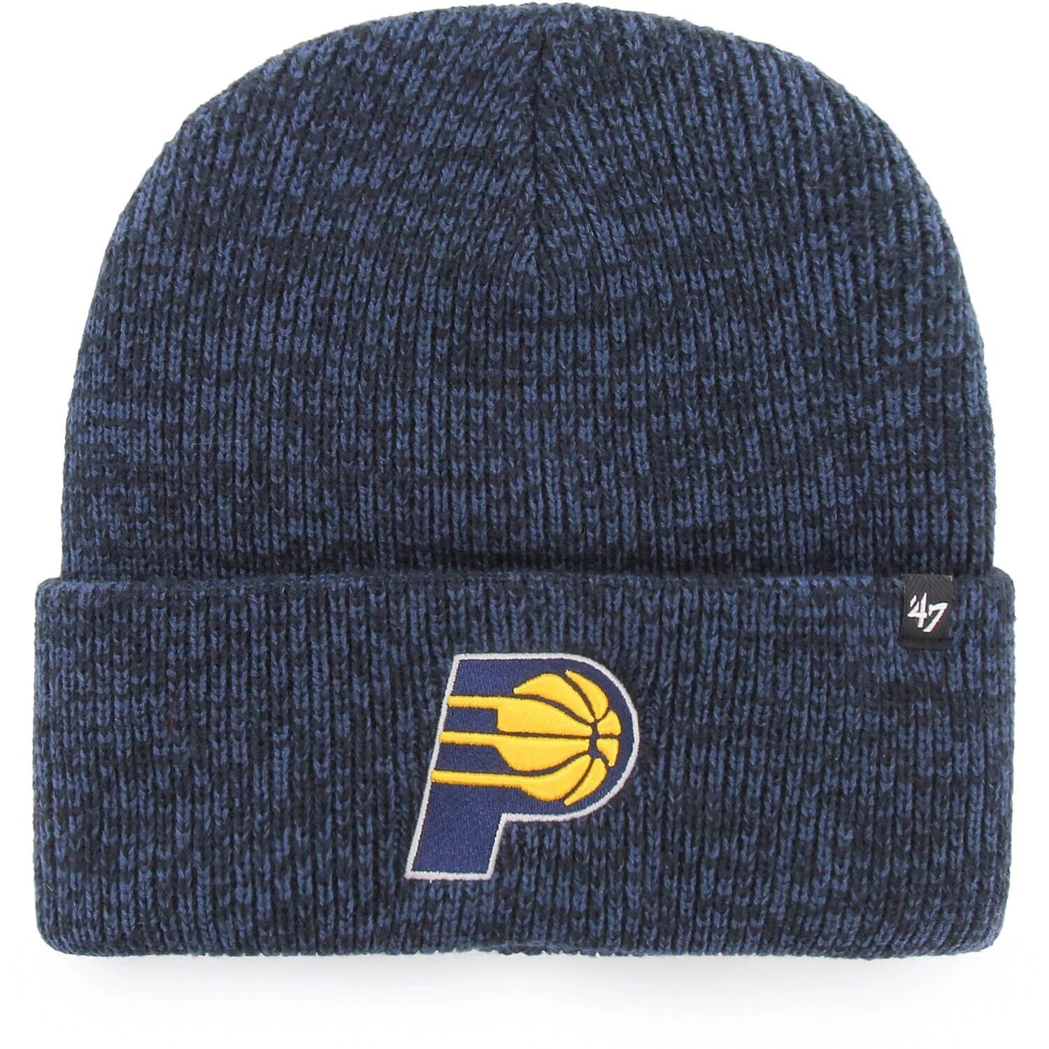 

Мужская темно-синяя вязаная шапка с манжетами Indiana Pacers Brain Freeze '47 47 Brand