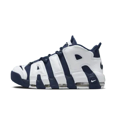

Кроссовки Nike Air More Uptempo '96, цвет White/Metallic Gold/University Red/Midnight Navy