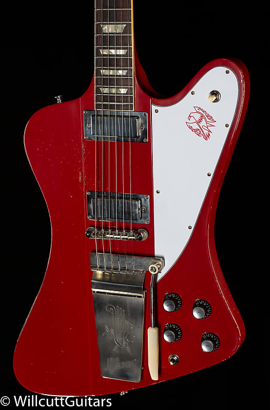 Электрогитара Gibson Custom Shop 1963 Firebird V w/ Maestro Vibrola Murphy Lab Light Aged Cardinal Red
