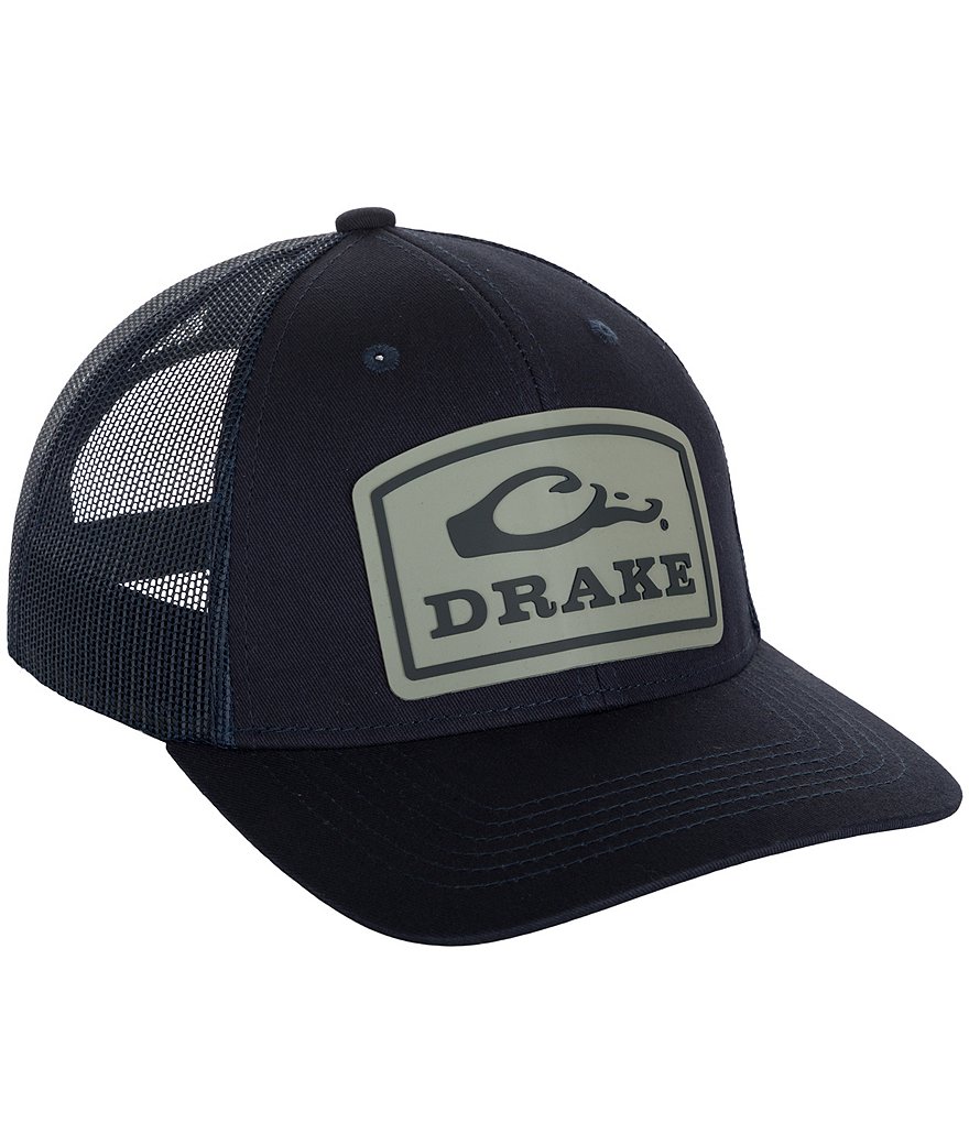 Кепка с сетчатой ​​спинкой и логотипом Drake Clothing Co., синий