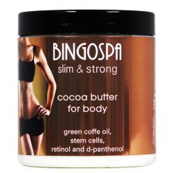 Масло какао для тела со стволовыми клетками цитрусовых, ретинолом и д-пантенолом 250г BINGOSPA SLIM&STRONG