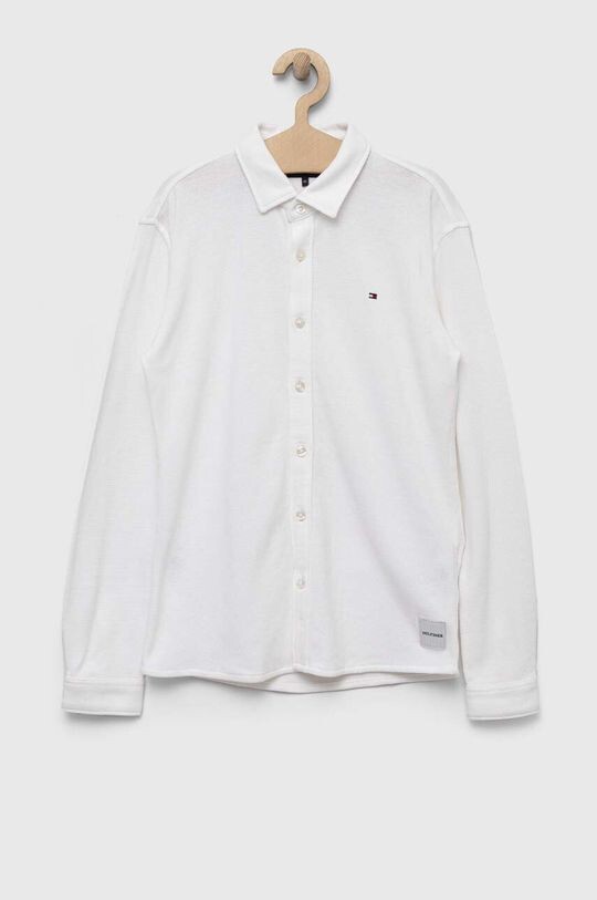 

Детская хлопковая рубашка Tommy Hilfiger, белый