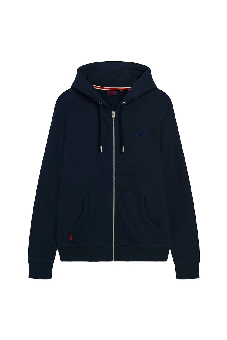 

Толстовка на молнии и завязке Superdry, синий