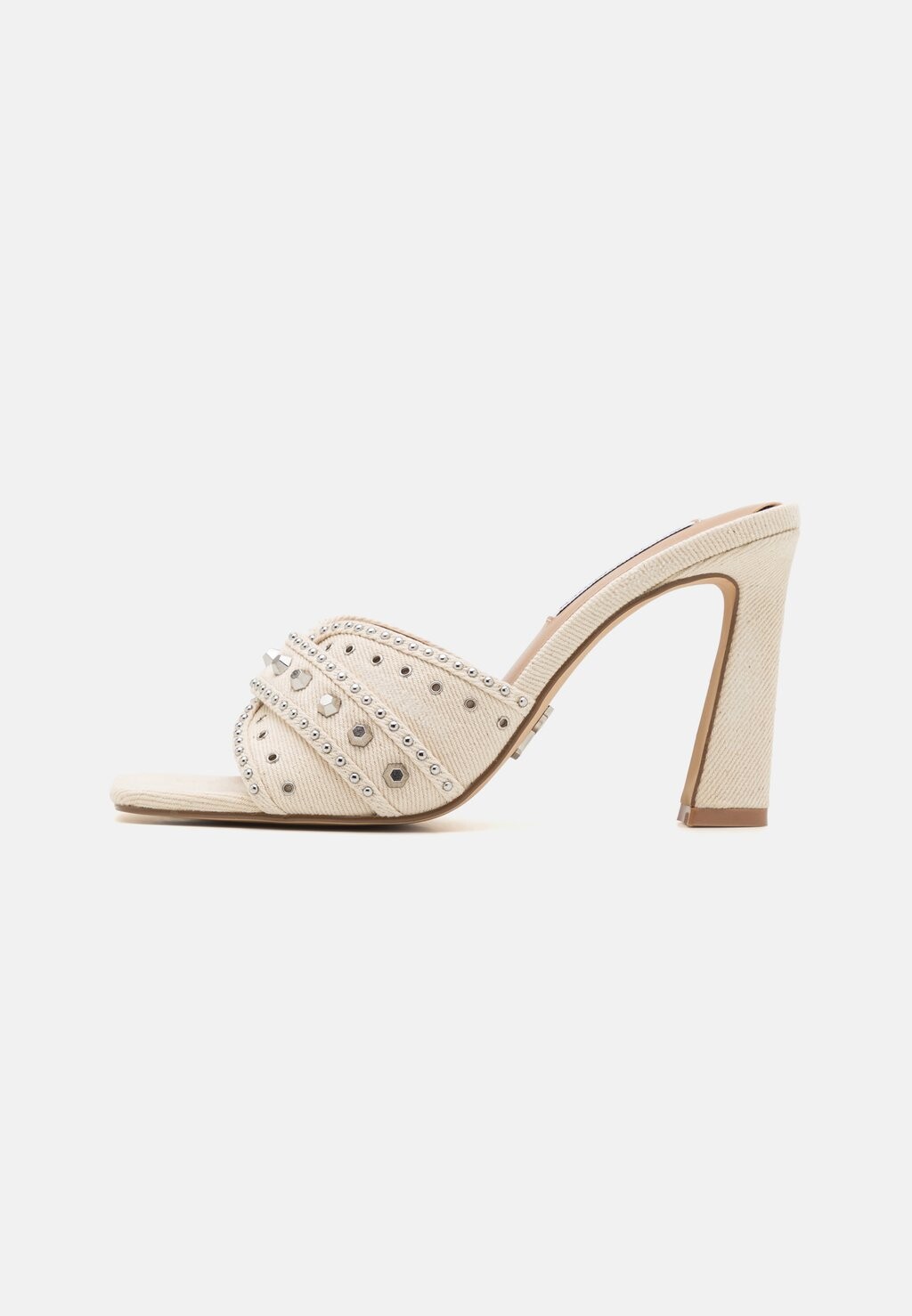 

Туфли-мюли на высоком каблуке KAPRESE Steve Madden, цвет white/denim