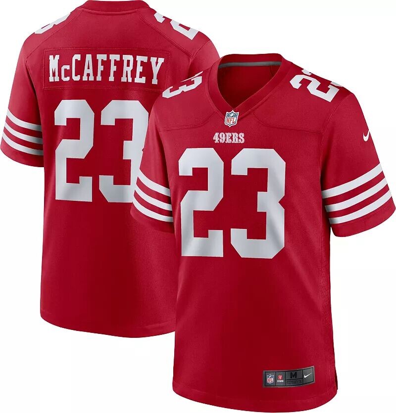 

Мужское джерси Nike San Francisco 49ers Christian McCaffrey #23, красное игровое