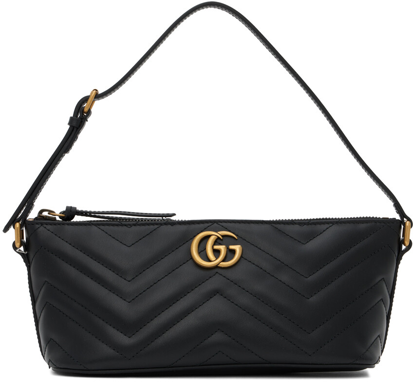 

Черная сумка через плечо Marmont Gucci