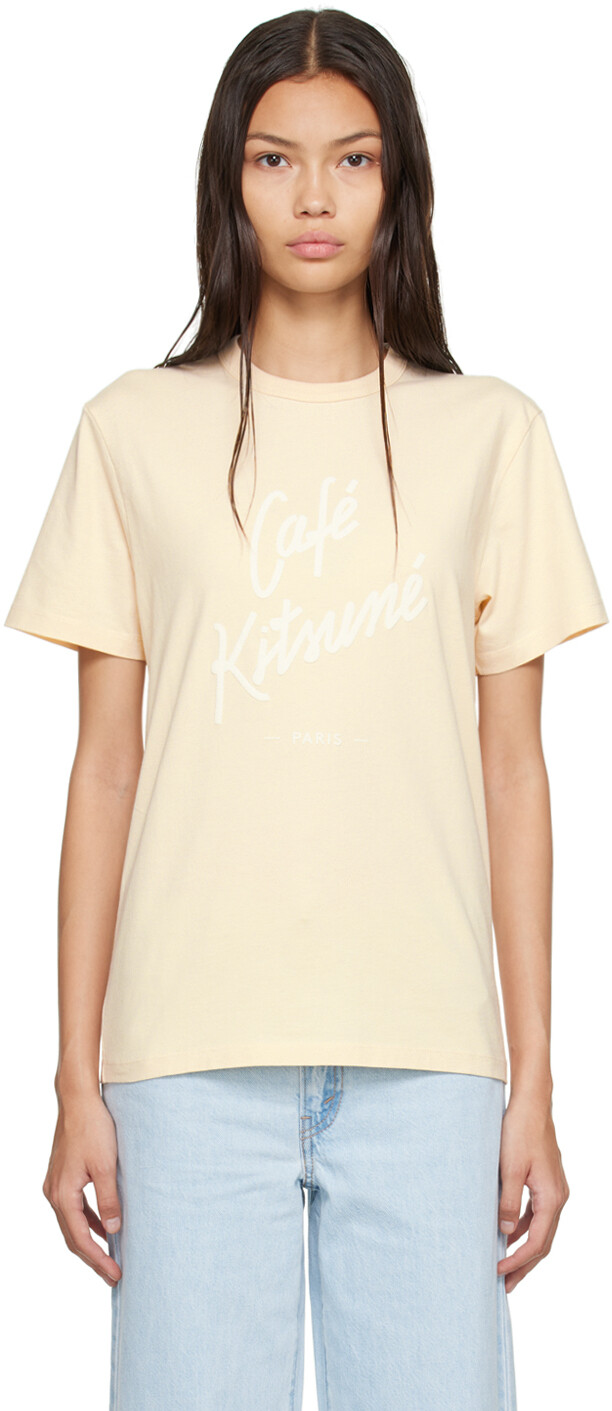 

Классическая футболка Off-White Cafe Kitsune Maison Kitsuné