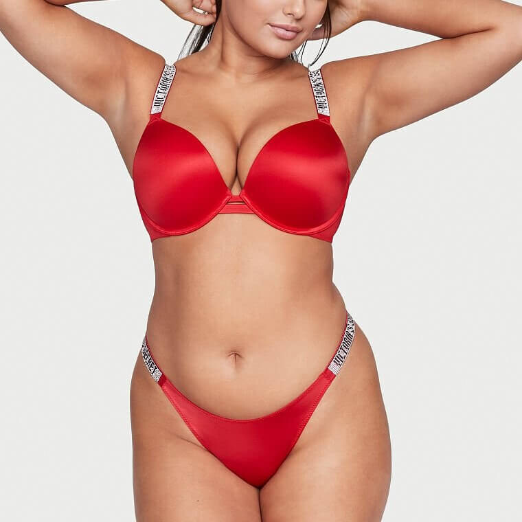 

Бюстгальтер Victoria's Secret Very Sexy Shine Strap Push-Up, красный